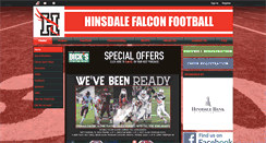 Desktop Screenshot of hinsdalefalcons.com