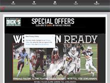 Tablet Screenshot of hinsdalefalcons.com